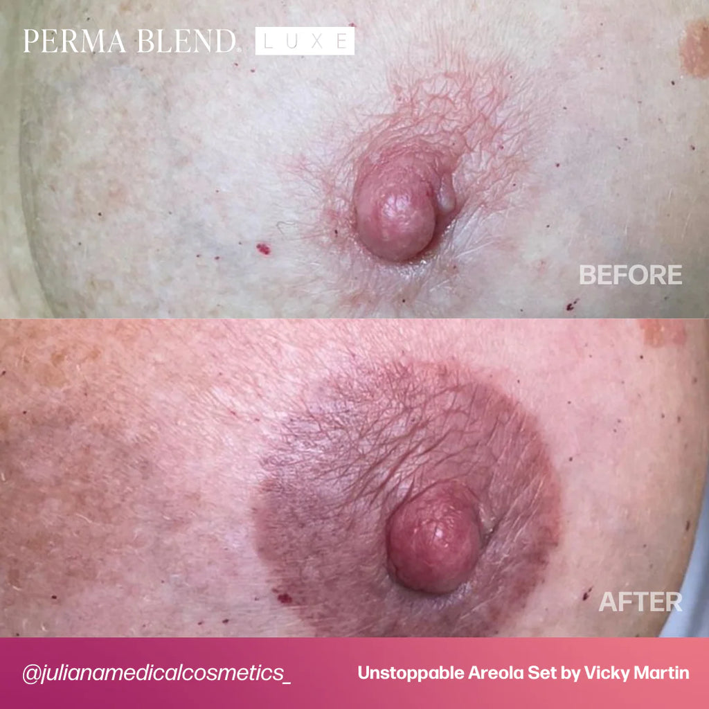 Areola Pigment Set – Perma Blend LUXE Unstoppable Areola Set by Vicky Martin | Areola Shades 8 pigments x 15ml  | Areola Color Pigment, SPMU Areola Tattoo Ink, Medical Tattooing Pigment
