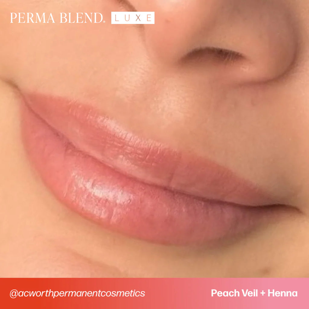 Lip Pigment – Perma Blend LUXE Lip Pigment Peach Veil 15ml | Lip Blush Pigment, Lip Tattoo Ink, SPMU Lip Color, Semi Permanent Makeup Lip Shade
