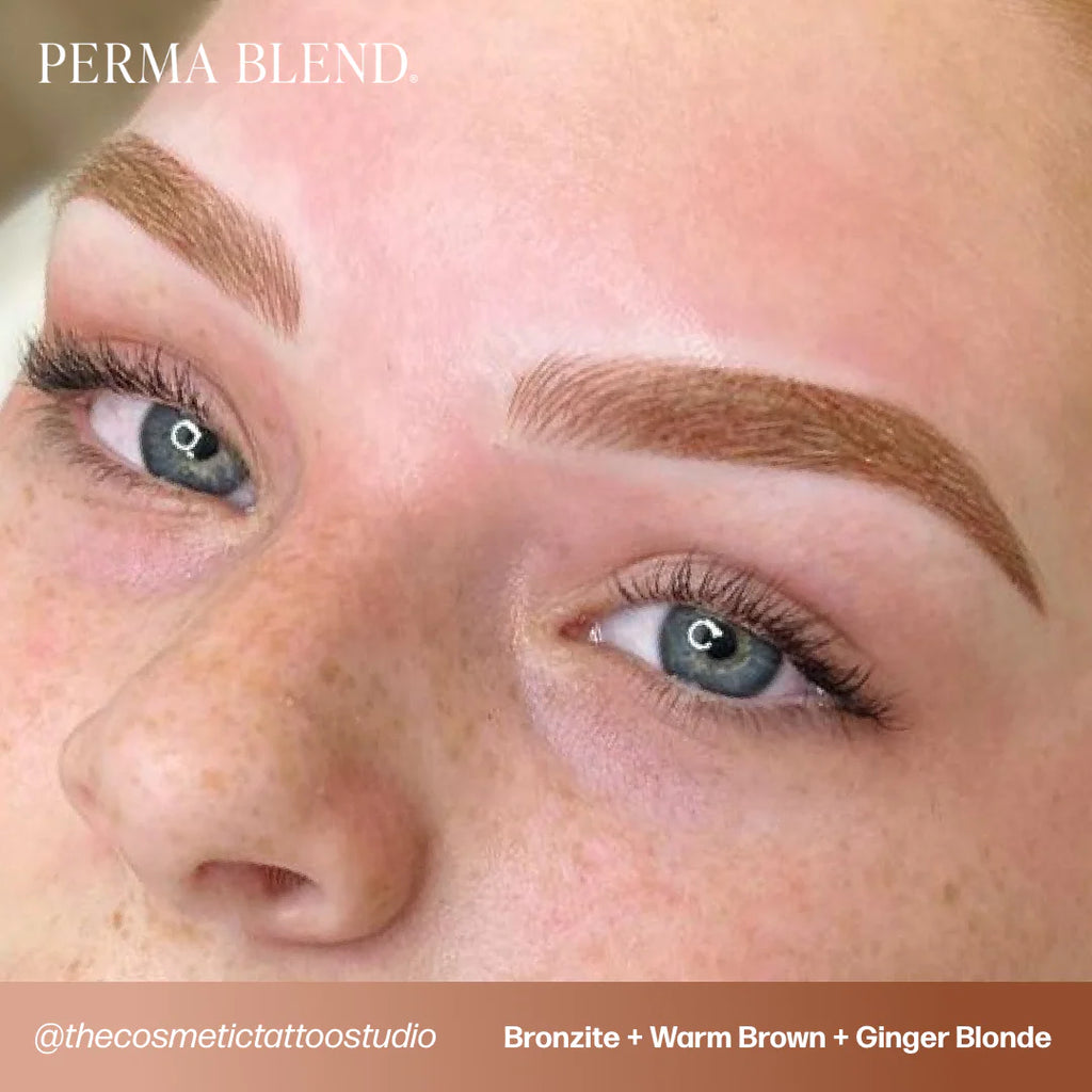 Eyebrow Pigment – Perma Blend Warm Brown 15ml | Permanent Makeup SPMU Eyebrow Ink for Microblading, Ombré Brows & Powder Brows | Professional Brow Pigment