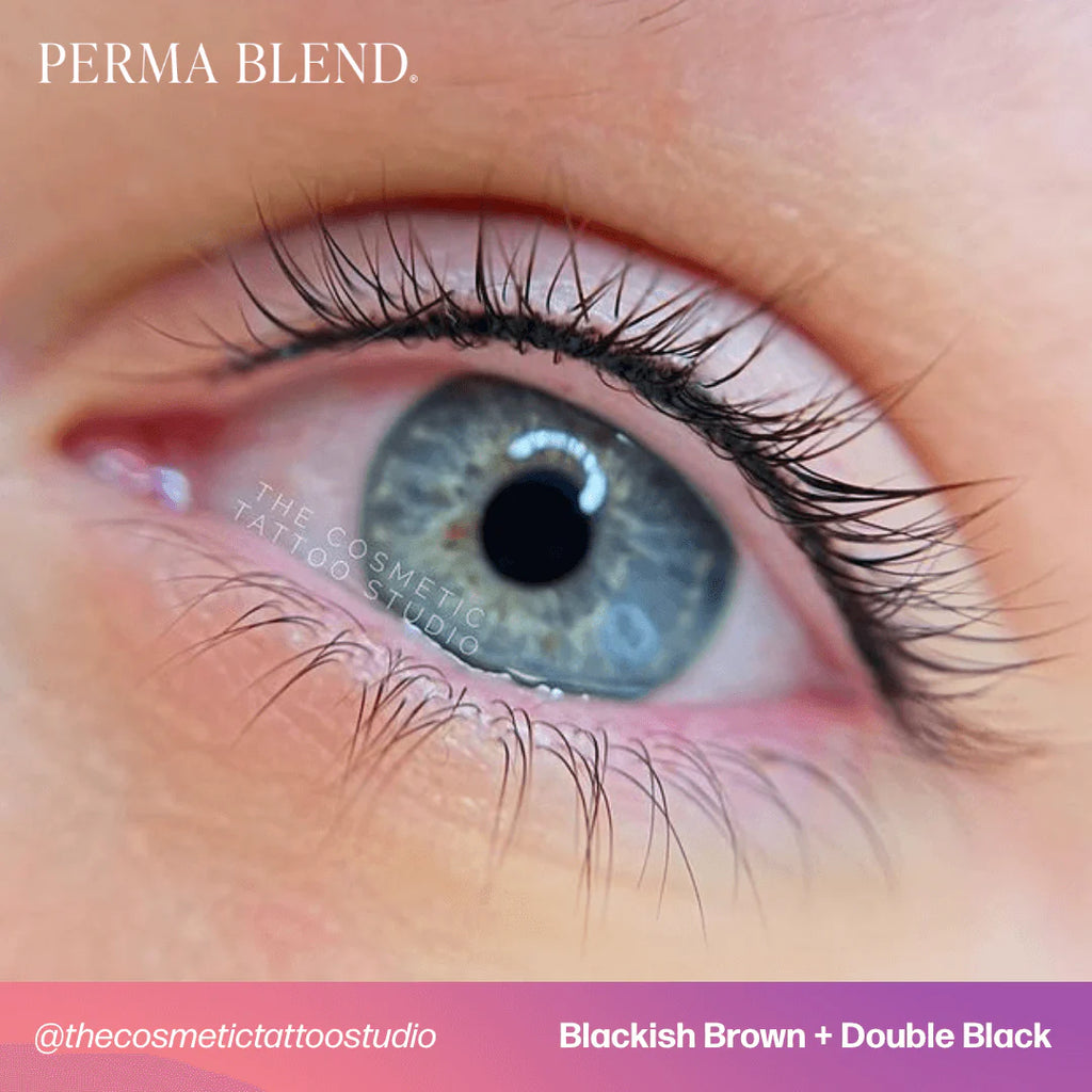 Eyeliner Pigment – Perma Blend Double Black 15ml | Permanent Makeup SPMU Eyebrow Ink for Microblading, Ombré Brows & Powder Brows | Professional Brow Pigment