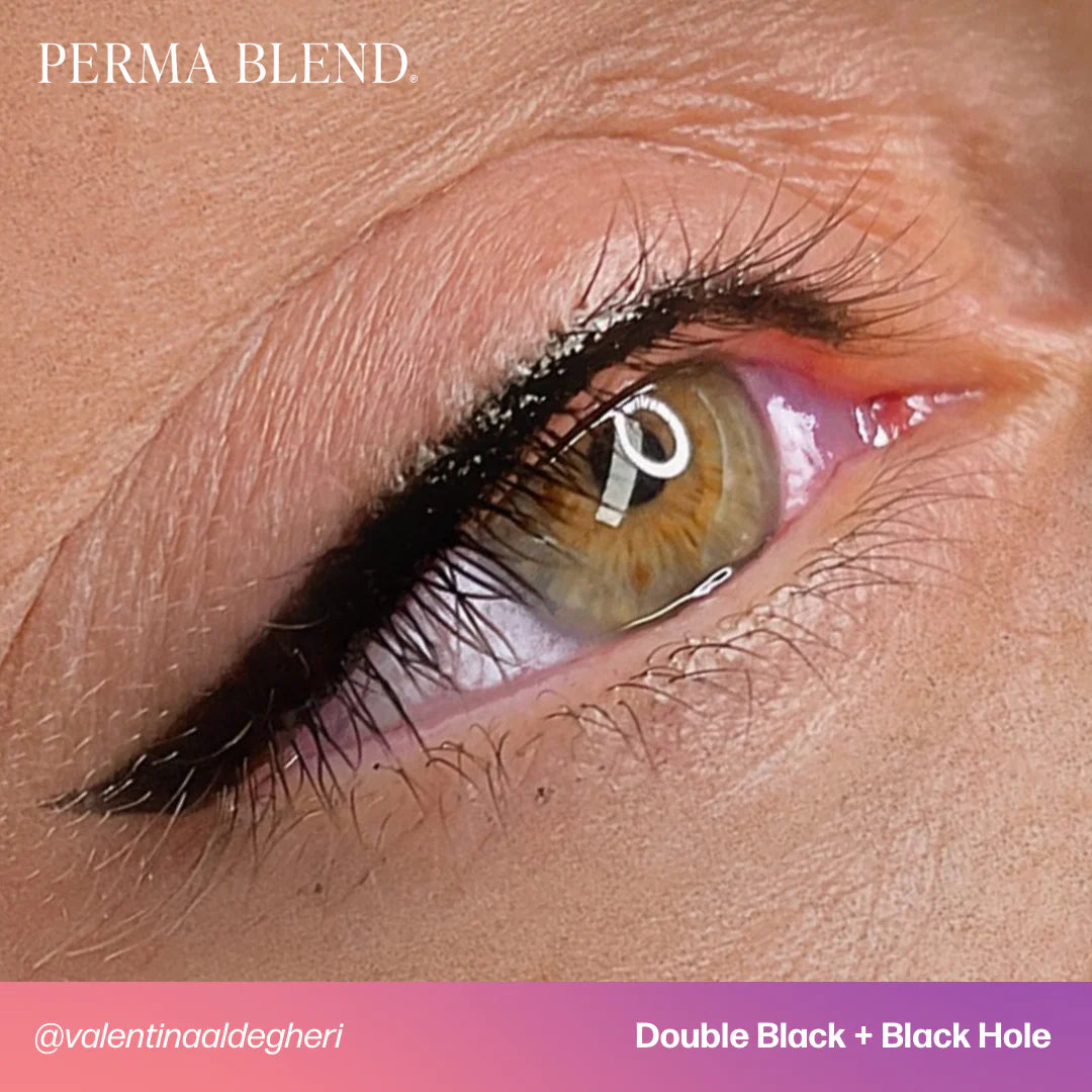Eyeliner Pigment – Perma Blend Double Black 15ml | Permanent Makeup SPMU Eyebrow Ink for Microblading, Ombré Brows & Powder Brows | Professional Brow Pigment