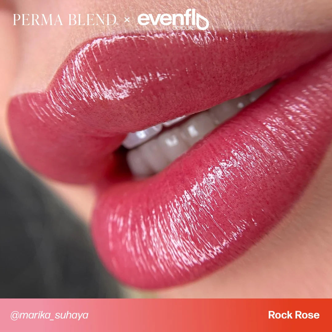 Lip Pigment - LUXE Evenflo Rock Rose 15ml | PMU Lip Blush & Permanent Lip Color for Soft Natural Rose Tone | True Lips Collection