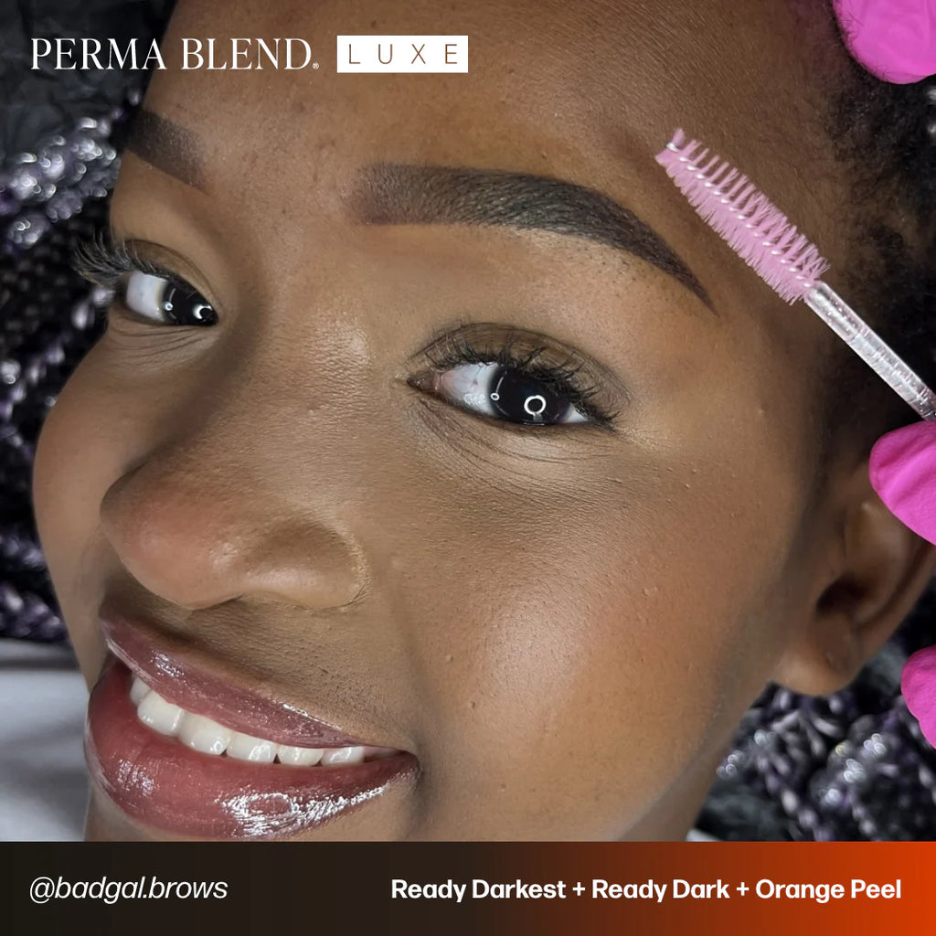 Eyebrow Pigment – Perma Blend LUXE Ready Dark 15ml | Permanent Makeup SPMU Brow Ink for Nano Brows, Microblading, Ombré Brows & Powder Brows | Professional PMU Pigment