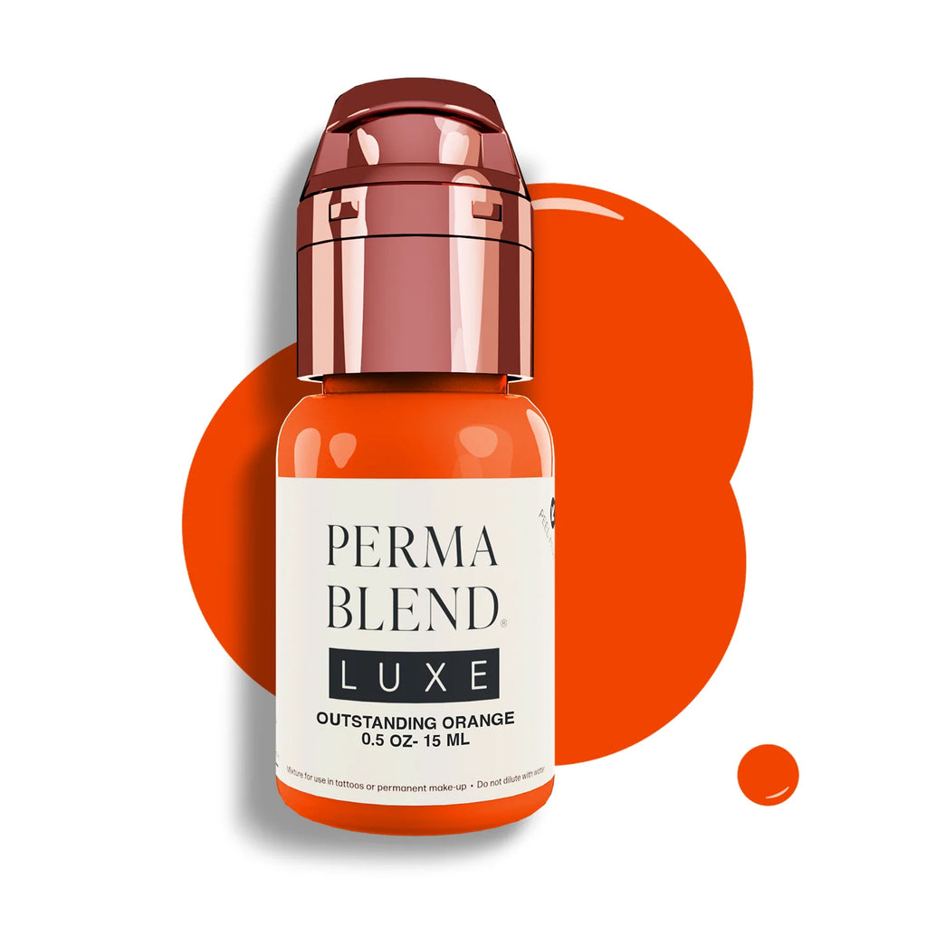 Areola Pigment – Perma Blend LUXE Outstanding Orange 15ml | Areola Color Pigment, SPMU Areola Tattoo Ink, Medical Tattooing Pigment, Nipple Areola Restoration Ink