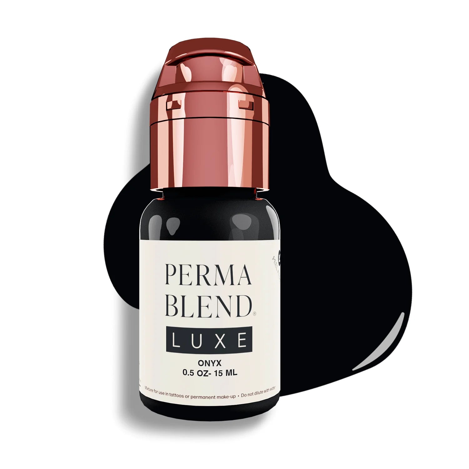 Eyebrow Pigment – Perma Blend LUXE Onyx 15ml | Permanent Makeup SPMU Eyebrow Ink for Microblading, Ombré Brows & Powder Brows | Cool Brown Professional Pigment