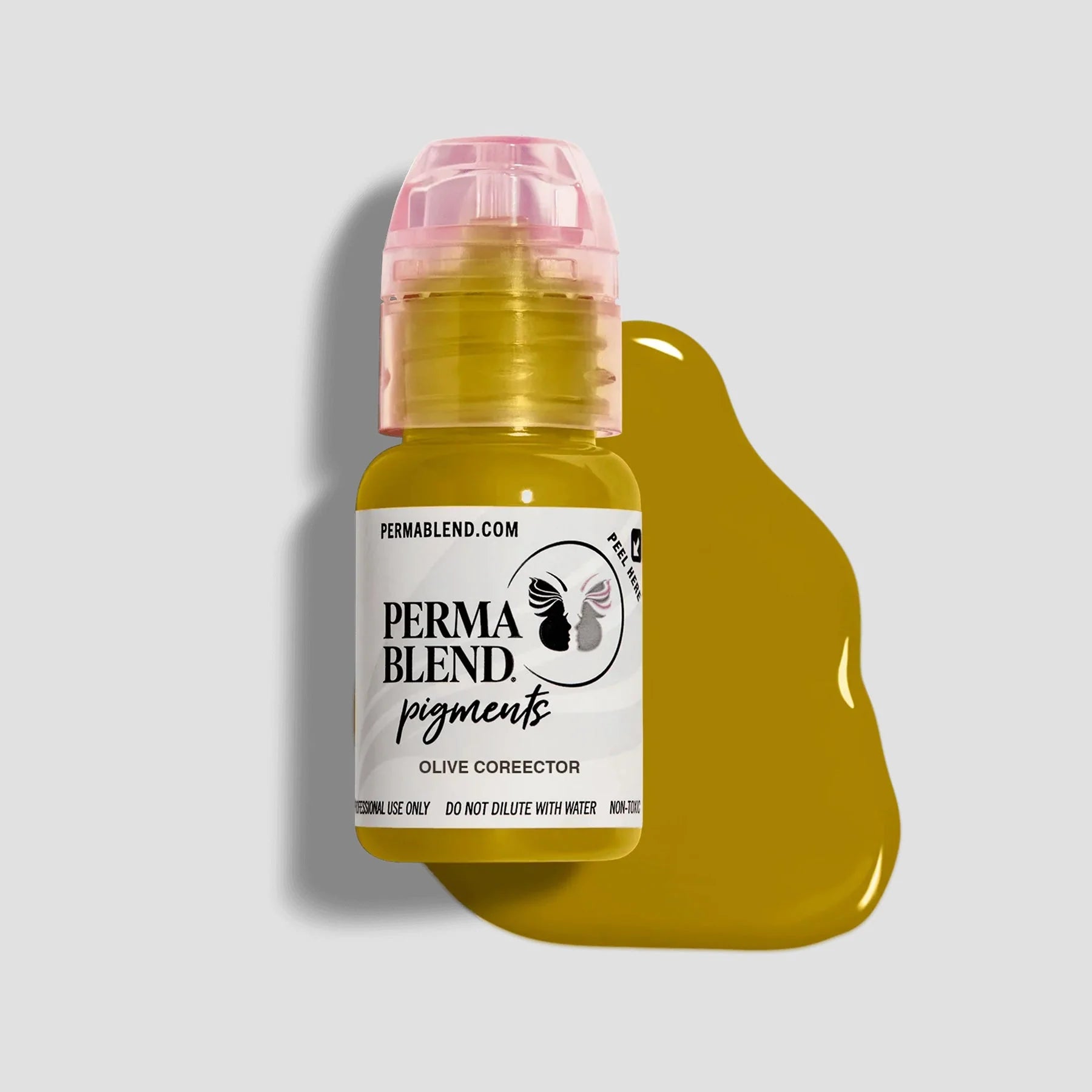 Pigment Corrector – Olive Corrector 15ml | Permanent Makeup SPMU Pigment Ink for Microblading, Ombré Brows & Powder Brows, Lip Pigments | Light Orange-Based Corrector Professional Pigment