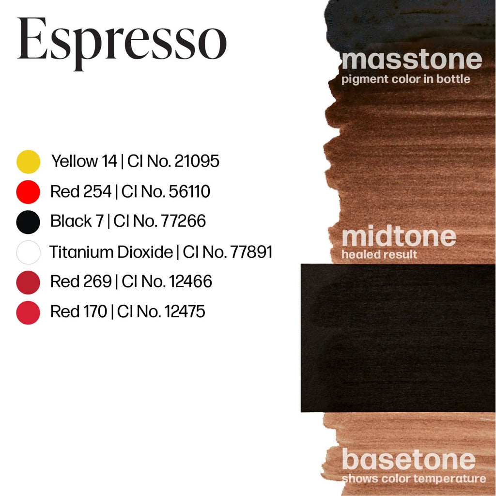 Eyebrow Pigment – Espresso 15ml Perma Blend | Permanent Makeup SPMU Eyebrow Ink for Microblading, Ombré Brows & Powder Brows | Cool Brown Professional Pigment