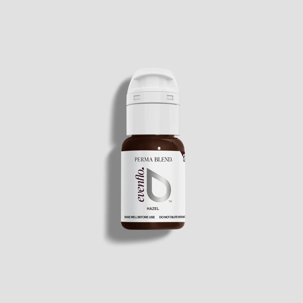 Eyebrow Pigment - Hazel 15ml – Evenflo Colours Permanent Makeup Brow Ink for Microblading, Ombré Brows, Powder Brows | Professional SPMU Eyebrow Pigment for Long-Lasting Natural Brown Results