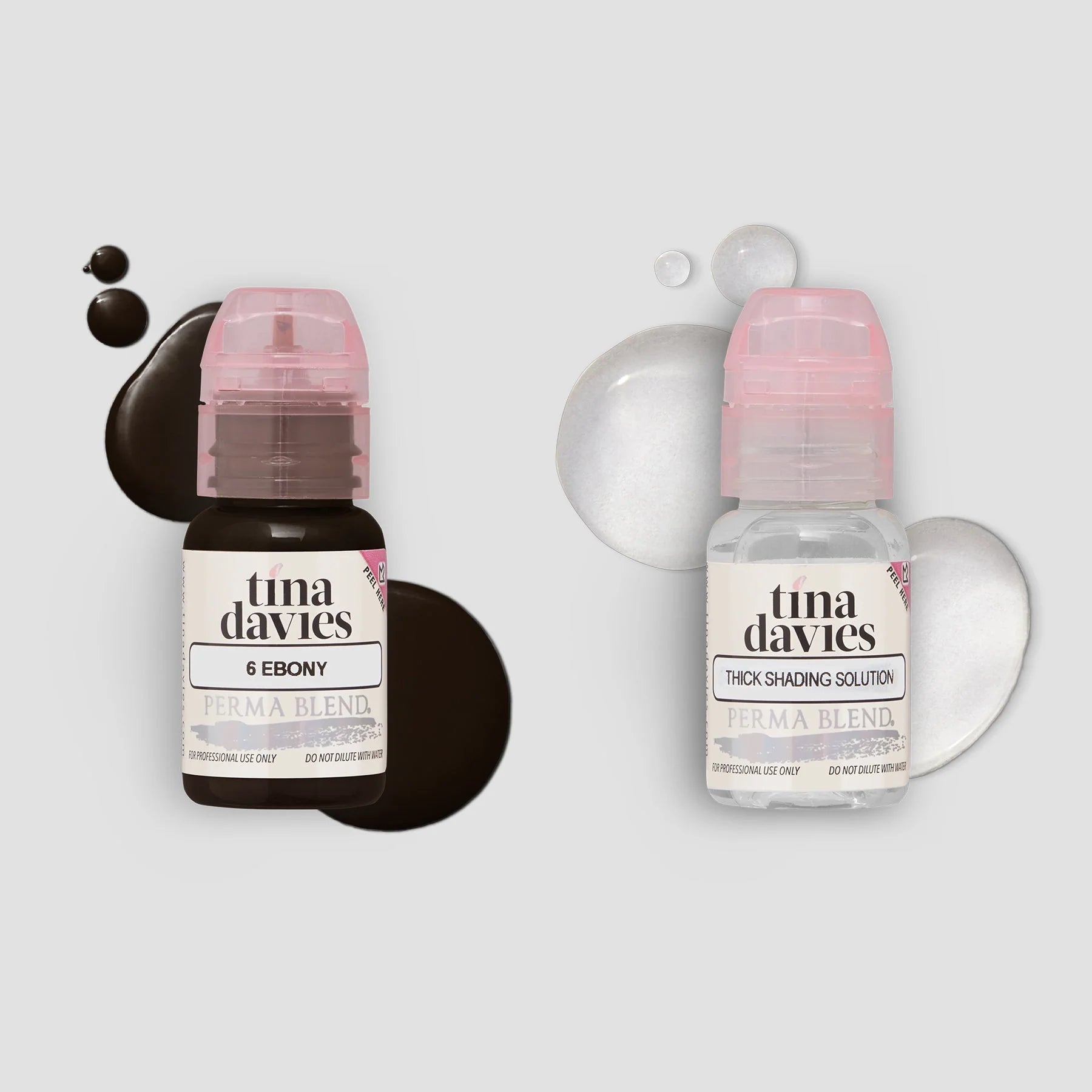Eyebrow Pigment Sets – I ❤️ INK Brow Collection 8x15ml – Tina Davies | Permanent Makeup SPMU Eyebrow Ink for Microblading, Ombré Brows & Powder Brows | Cool Brown Professional Pigment