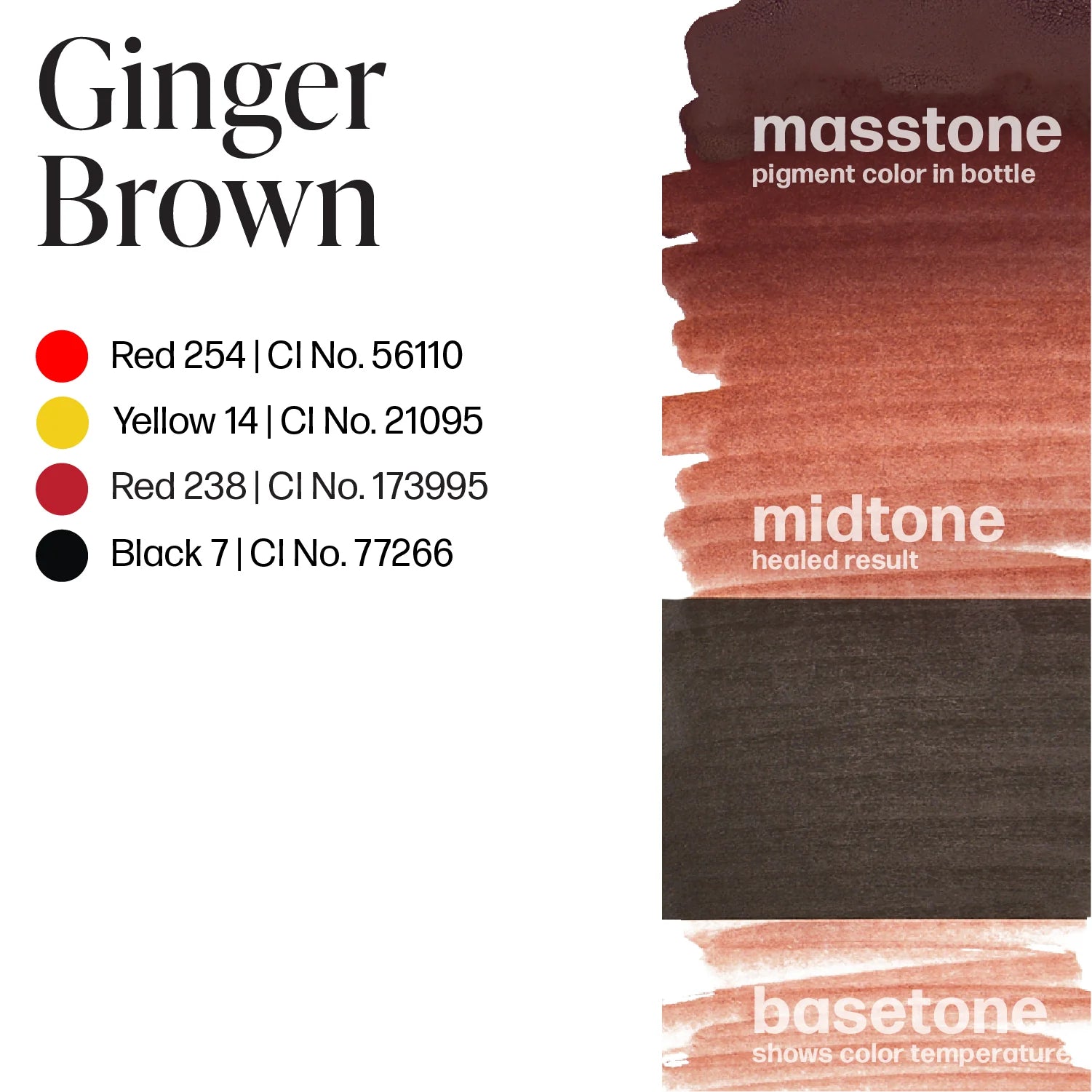 Eyebrow Pigment – Perma Blend Ginger Brown 15ml | Professional PMU Brow Tattoo Ink for Microblading, Nano Brows, Brow Shading & SPMU Applications