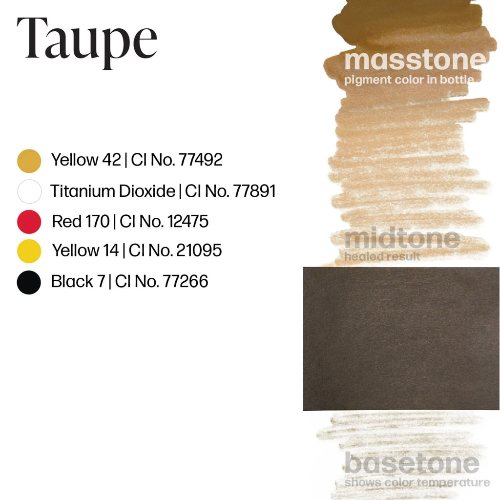 Eyebrow Pigment – Taupe 15ml Perma Blend | Permanent Makeup SPMU Eyebrow Ink for Microblading, Ombré Brows & Powder Brows | Cool Brown Professional Pigment