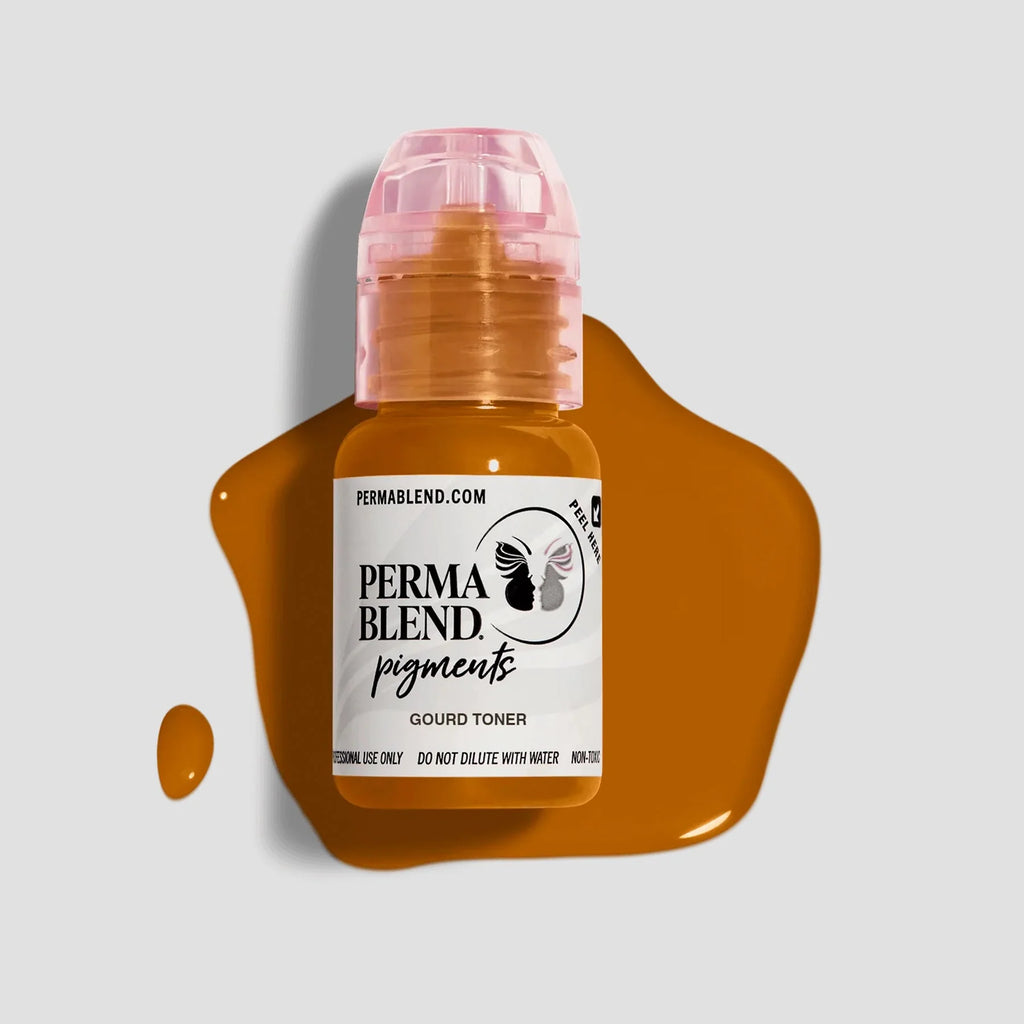 Brow Pigment Toner – Bolder Brown 15ml - Perma Blend | Permanent Makeup SPMU Eyebrow Ink for Microblading, Ombré Brows & Powder Brows | Cool Brown Professional Pigment