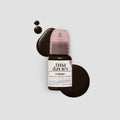 Eyebrow Pigment – Ebony 15ml Tina Davies I Love Ink | Permanent Makeup SPMU Eyebrow Ink for Microblading, Ombré Brows & Powder Brows | Cool Brown Professional Pigment