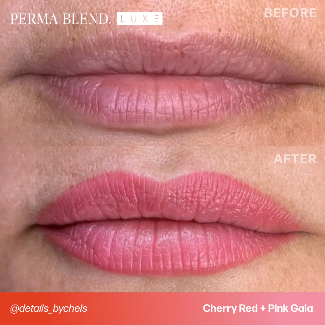 Lip Pigment - Perma Blend LUXE Lip Pigment Cherry Red 15ml | Lip Blush Pigment, Lip Tattoo Ink, SPMU Lip Color, Semi Permanent Makeup Lip Shade