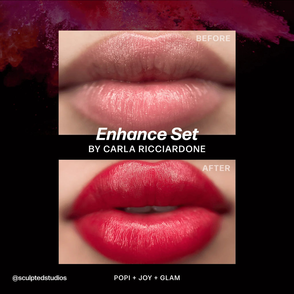 Lip Pigment Set – Perma Blend LUXE Enhance Set 8x15ml by Sculpted (Carla Ricciardone Enhance) | Lip Blush Pigment Set, Lip Tattoo Ink, SPMU Lip Color, Semi Permanent Makeup Lip Shades