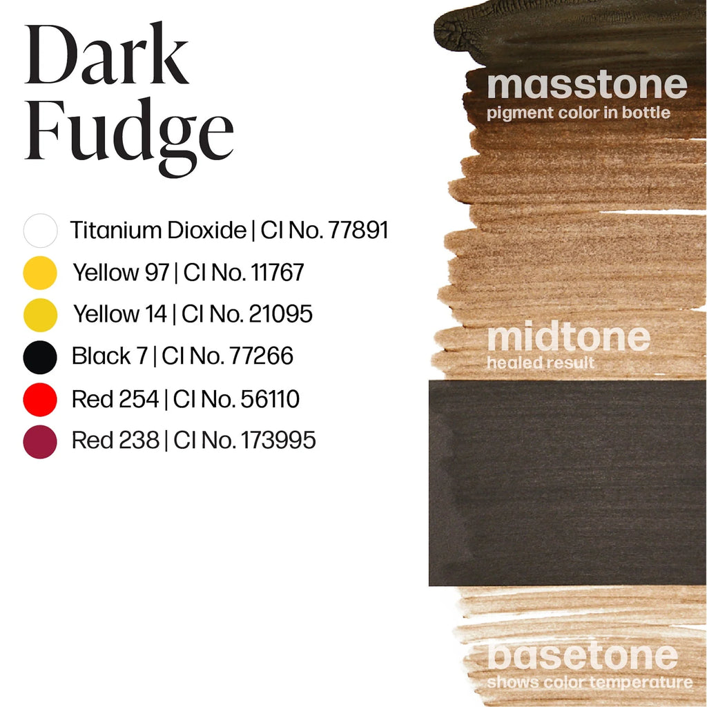 Eyebrow Pigment – Dark Fudge 15ml Perma Blend | Permanent Makeup SPMU Eyebrow Ink for Microblading, Ombré Brows & Powder Brows | Cool Brown Professional Pigment