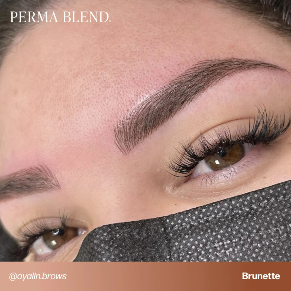 Eyebrow Pigment – Brunette 15ml Tina Davies I Love Ink | Permanent Makeup SPMU Eyebrow Ink for Microblading, Ombré Brows & Powder Brows | Cool Brown Professional Pigment