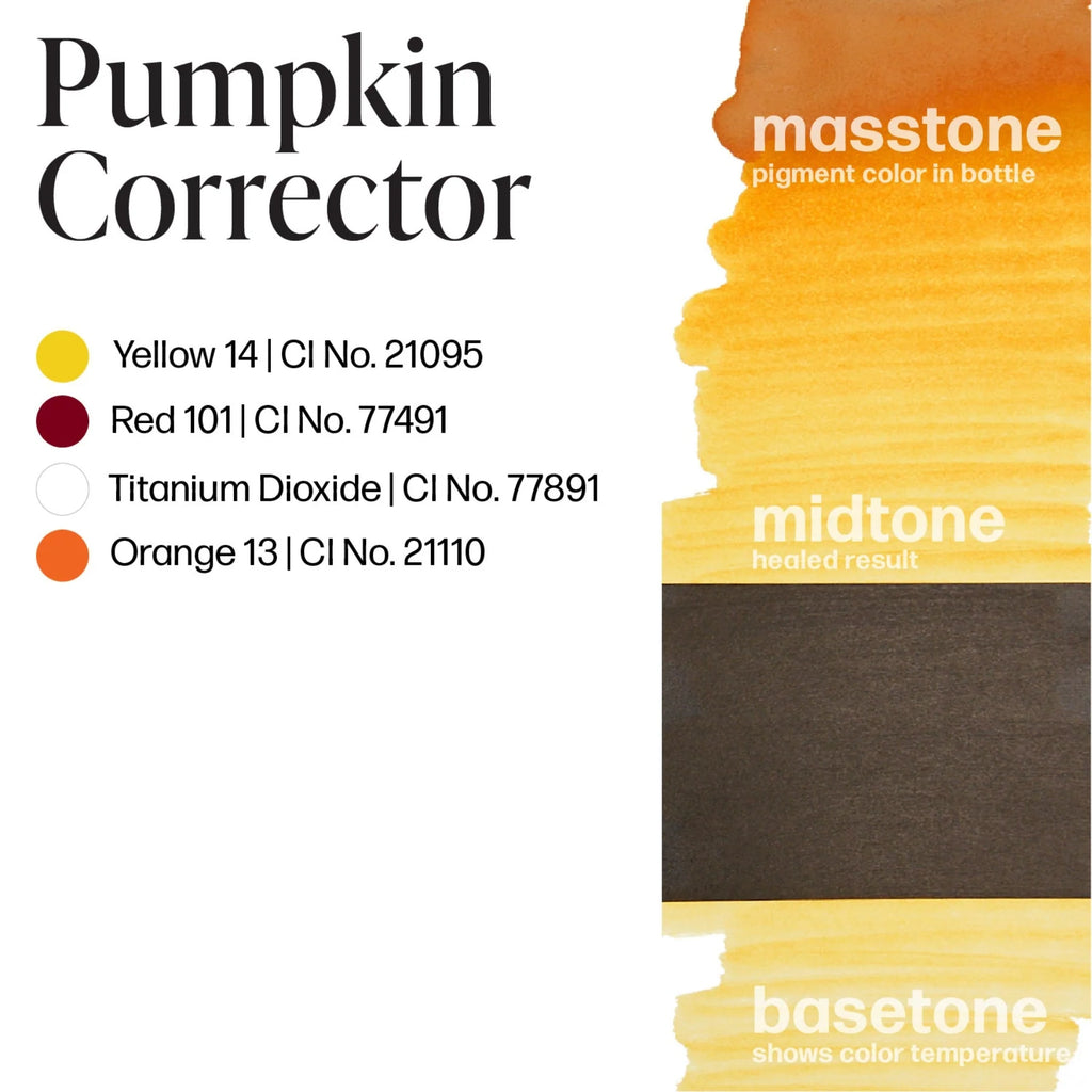 Pigment Corrector – Pumpkin Corrector 15ml | Permanent Makeup SPMU Pigment Ink for Microblading, Ombré Brows & Powder Brows, Lip Pigments | Light Orange-Based Corrector Professional Pigment