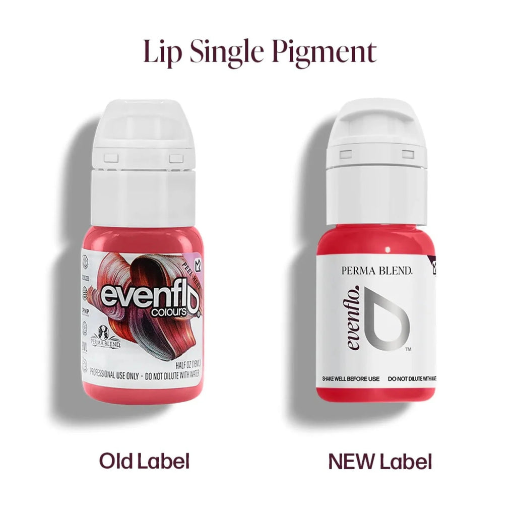 Lip Pigment – Evenflo Lip Shade Malina Ice 15ml | Professional PMU Lip Blush Pigment for Lip Neutralization, Lip Correction, Lip Tattoo & Semi Permanent Makeup Ink