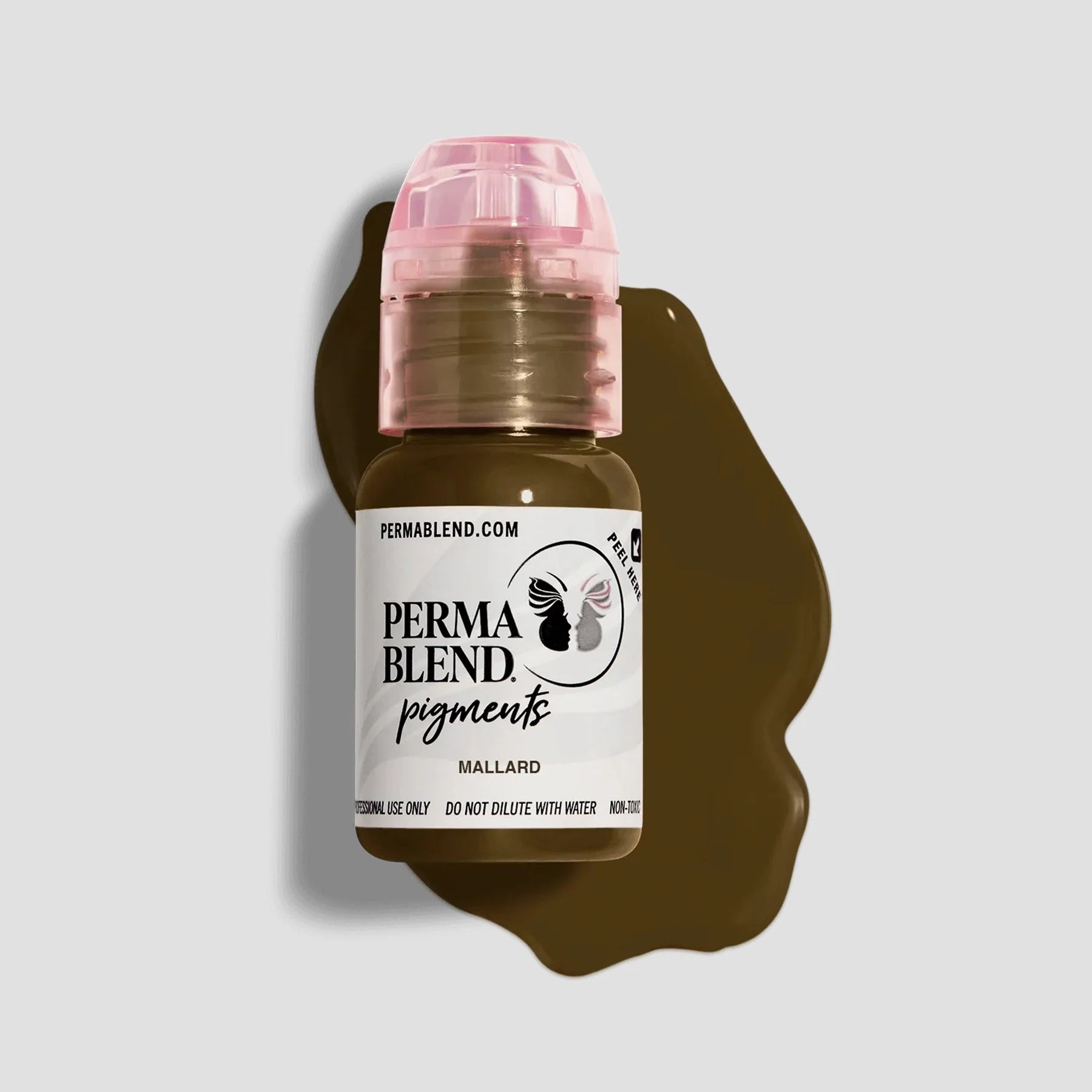 Eyebrow Pigment – Mallard 15ml Perma Blend | Permanent Makeup SPMU Eyebrow Ink for Microblading, Ombré Brows & Powder Brows | Cool Brown Professional Pigment