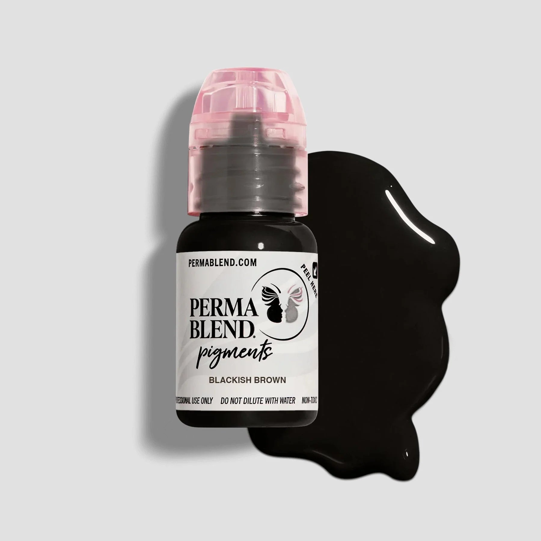 Eyebrow Pigment – Blackish Brown 15ml Perma Blend | Permanent Makeup SPMU Eyebrow Ink for Microblading, Ombré Brows & Powder Brows | Cool Brown Professional Pigment