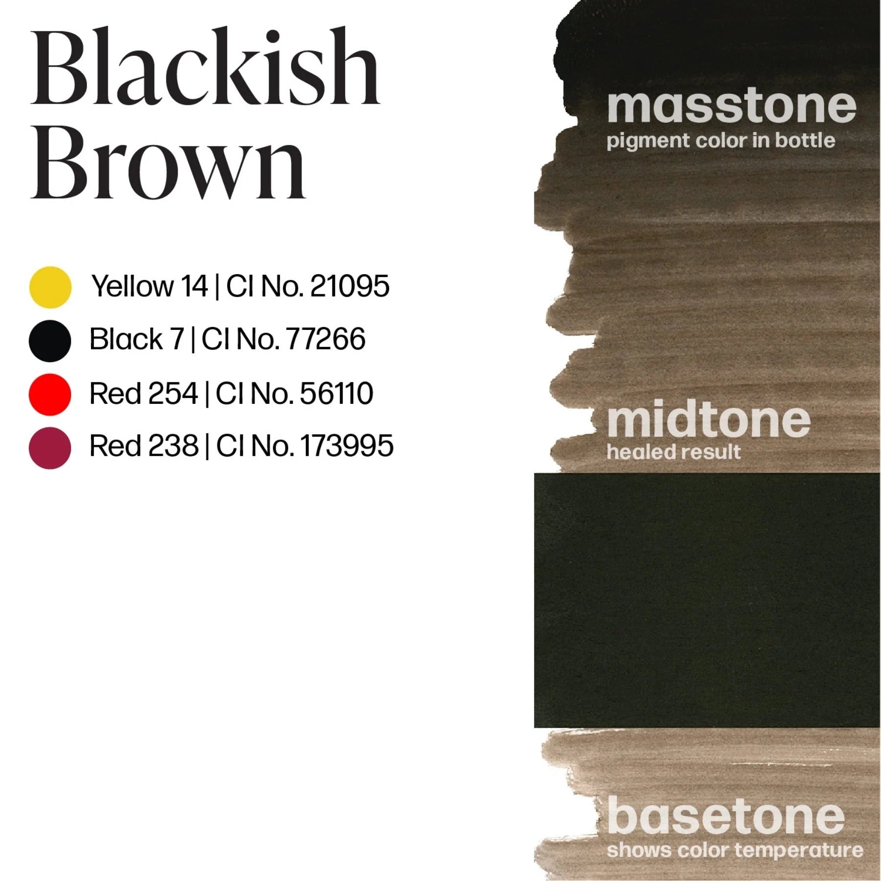Eyebrow Pigment – Blackish Brown 15ml Perma Blend | Permanent Makeup SPMU Eyebrow Ink for Microblading, Ombré Brows & Powder Brows | Cool Brown Professional Pigment